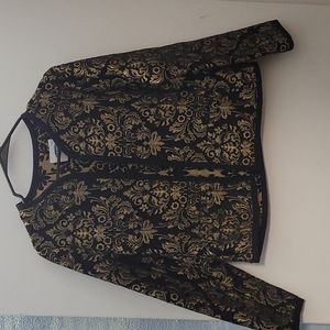 Black and gold blazer